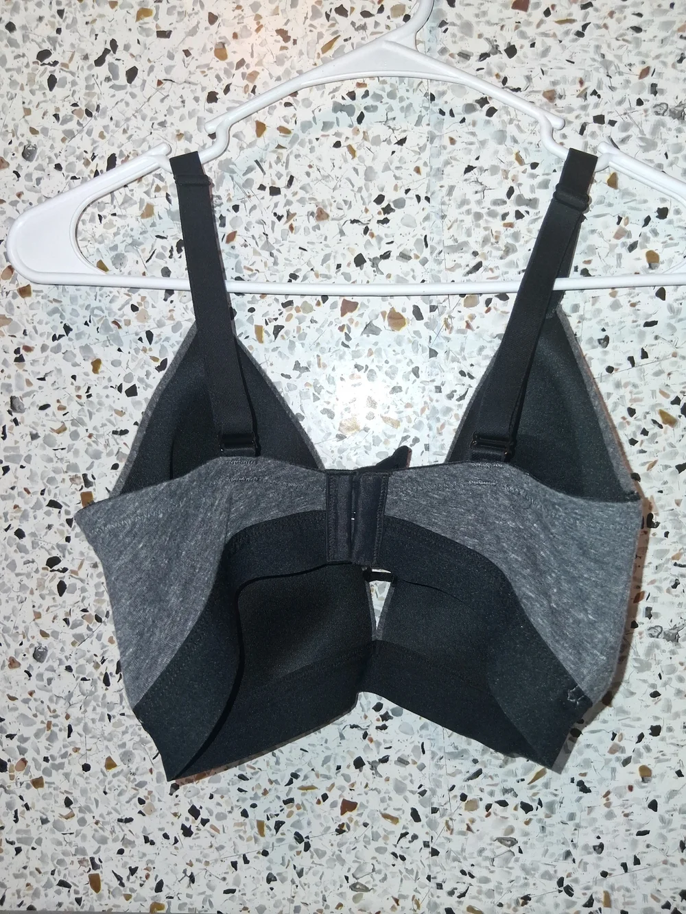 Auden Tshirt Bra Size 38DD Gray/Black Padded Wireless